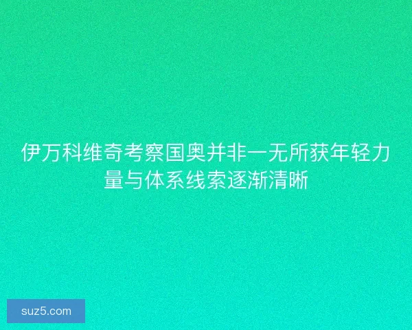 伊万科维奇考察国奥并非一无所获年轻力量与体系线索逐渐清晰